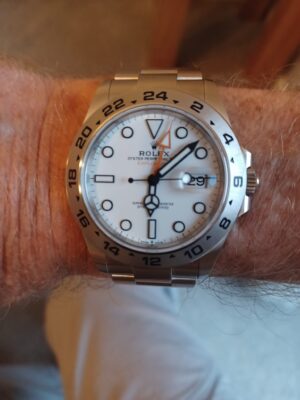 Click to view full screen Rolex "Polar" Explorer II White Dial 226570 WSO photo review