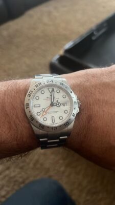 Click to view full screen Rolex "Polar" Explorer II White Dial 226570 WSO photo review