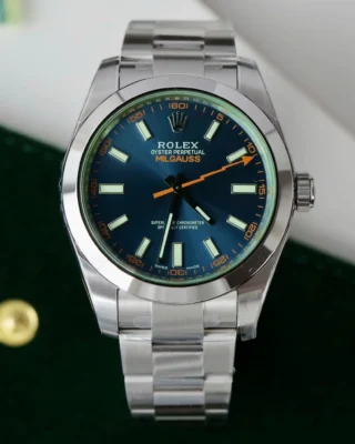 Replica Rolex Milgauss Blue Dial Oyster Bracelet