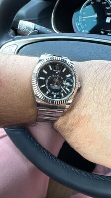 Click to view full screen Superclone Rolex Sky-Dweller Bright black Dial 336934 Oyster photo review