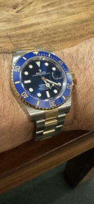 Click to view full screen Superclone Rolex Submariner Blue Dial 126613LB Bluesy photo review