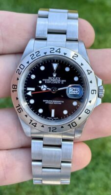 Click to view full screen Rolex Explorer II Black Dial 216570 BKSO photo review