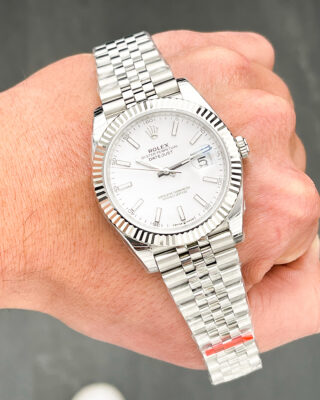 Replica Rolex Datejust White Dial 126334 Jubilee Flutted Design Element