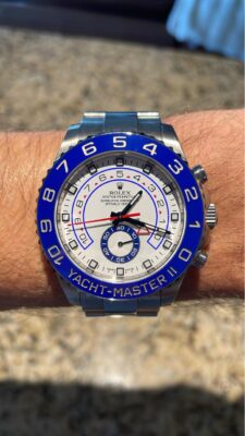 Click to view full screen Rolex Yacht-Master White Dial 116680 photo review