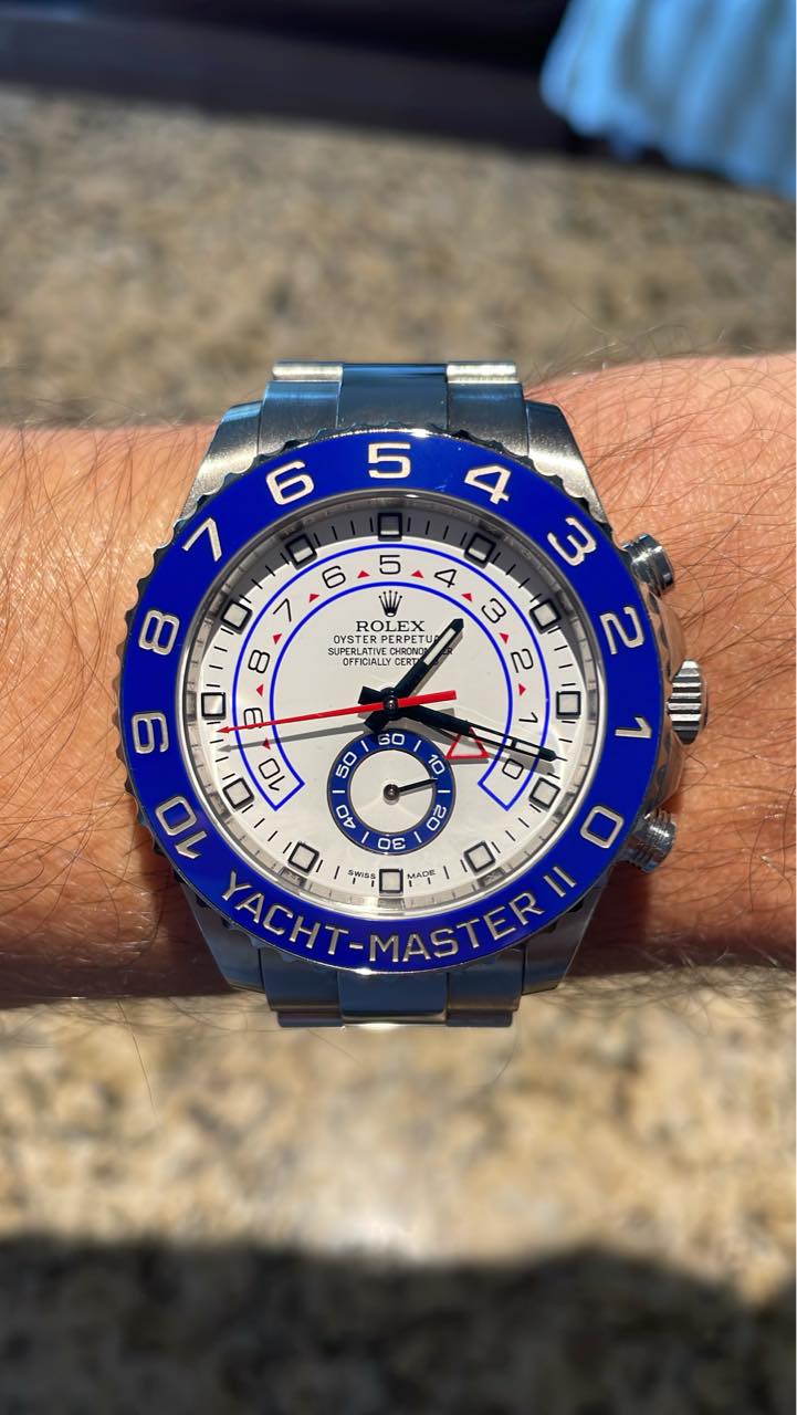 Rolex Yacht-Master 44mm White Dial 116680 photo review