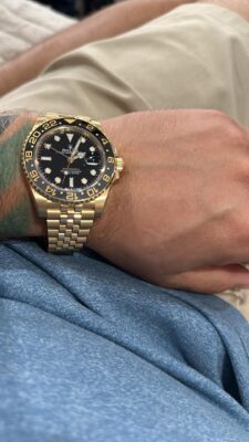 Click to view full screen Superclone Rolex GMT-Master II Black Dial 126718GRNR photo review