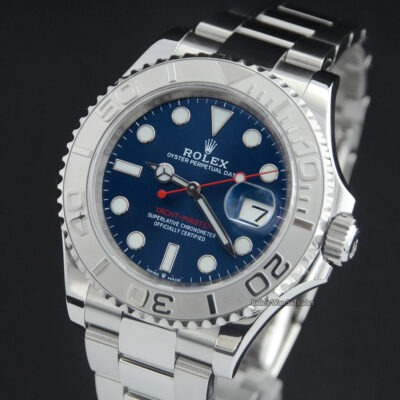 Superclone Rolex Yacht-Master Blue Dial 126622 Angle Detail