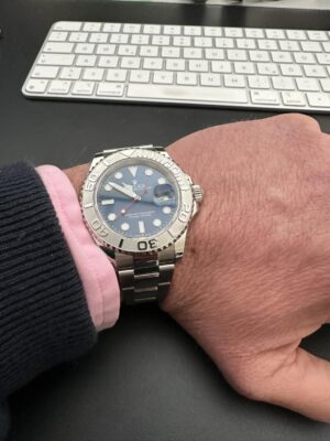 Click to view full screen Superclone Rolex Yacht-Master Blue Dial 126622 photo review