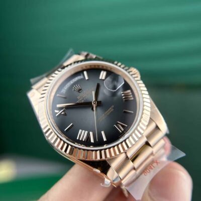Superclone Rolex Day-Date Slate Ombre Dial 228235 Perspective View