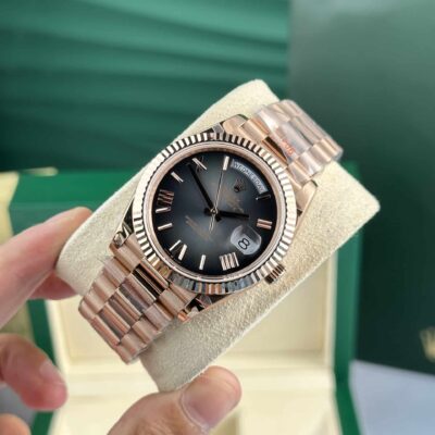 Superclone Rolex Day-Date Slate Ombre Dial 228235 Angle Detail