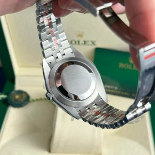 Replica Rolex Datejust Blue Dial Fluted Bezel Jubilee Bracelet
