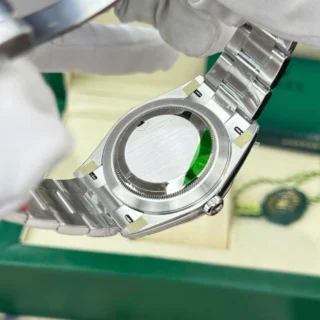 Replica Rolex Datejust Wimbledon Rhodium Dial Fluted Bezel Oyster Bracelet