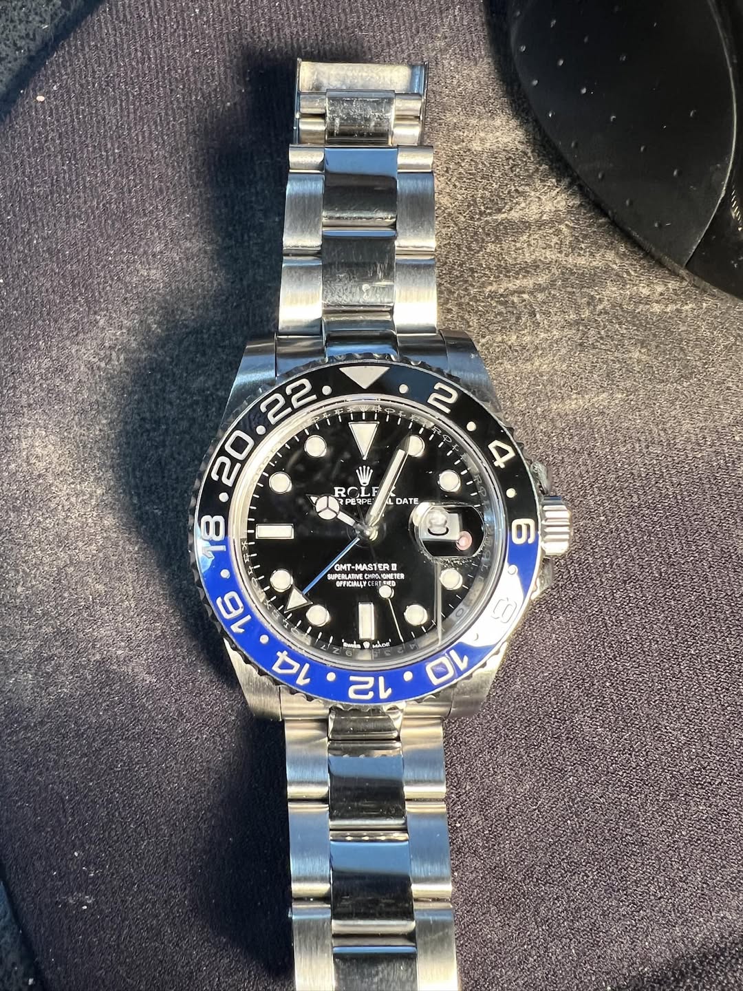 Superclone Rolex GMT-Master II Black Dial 126710BLNR "Batman" photo review