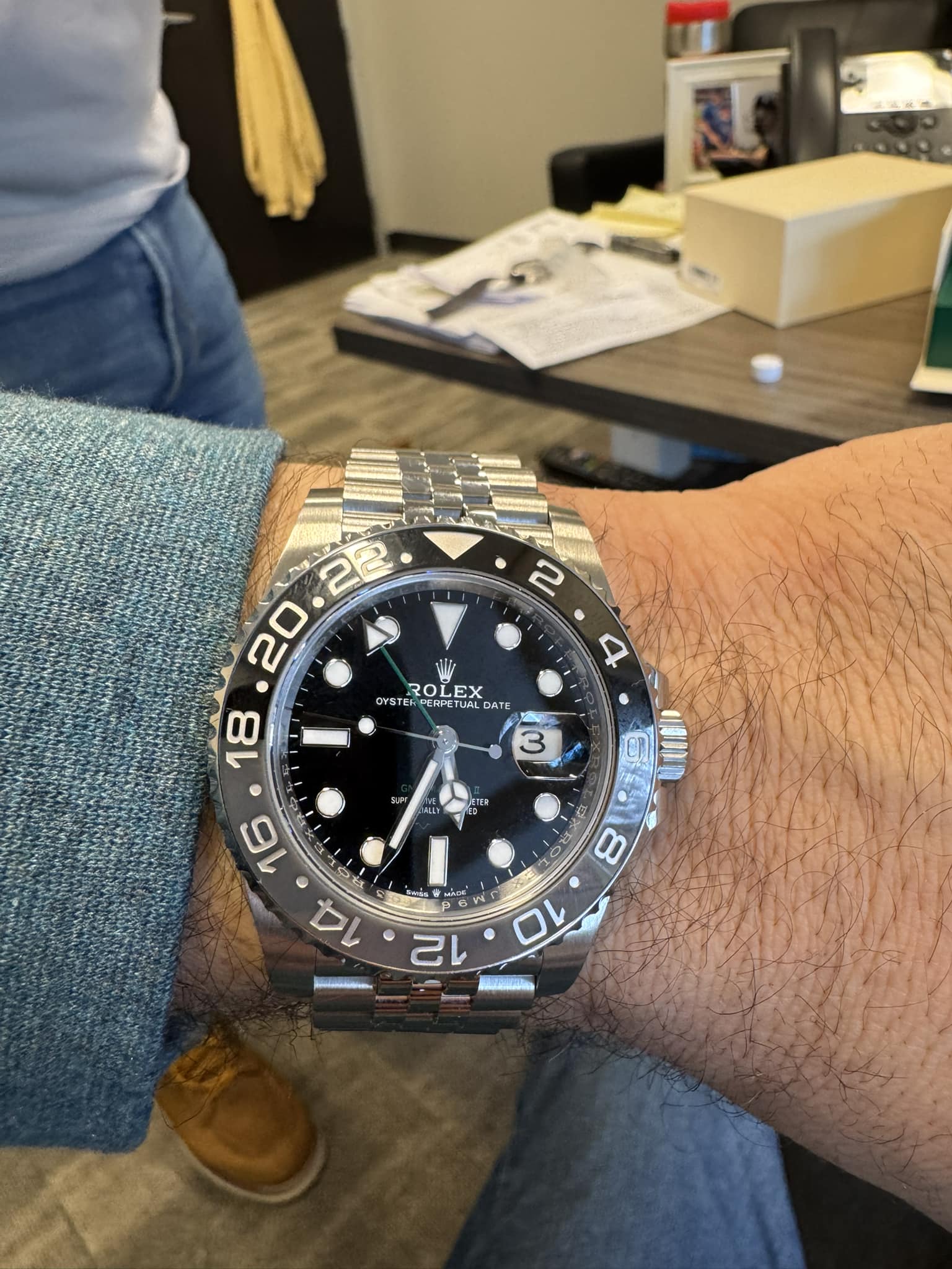 Superclone Rolex GMT-Master II 126710GRNR "Bruce Wayne" Jubilee 2024 photo review