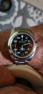 Click to view full screen Rolex Air-King Black Dial 116900 photo review