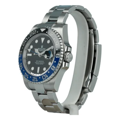 Replica Rolex GMT-Master II 126710BLNR "Batman" Perspective View