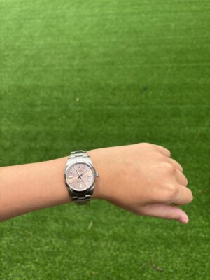 Click to view full screen Rolex Oyster Perpetual Lady Pink Dial 124200 34 mm photo review