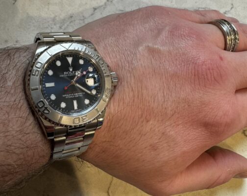 Rolex Yacht-Master Black Dial 116622 photo review