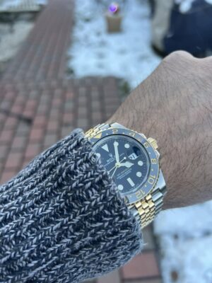 Click to view full screen Superclone Rolex GMT-Master II Black Dial "Zombie" 126713GRNR photo review