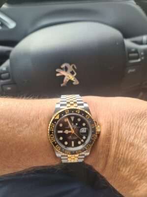 Click to view full screen Superclone Rolex GMT-Master II Black Dial "Zombie" 126713GRNR photo review