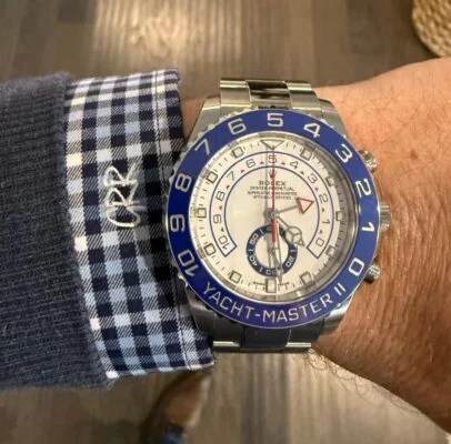 Click to view full screen Rolex Yacht-Master White Dial 116680 photo review