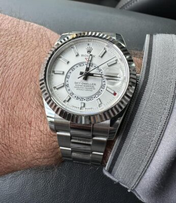 Click to view full screen Superclone Rolex Sky-Dweller Intense white Dial 336934 photo review