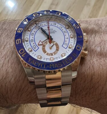 Click to view full screen Rolex Yacht-Master White Dial 116681 photo review
