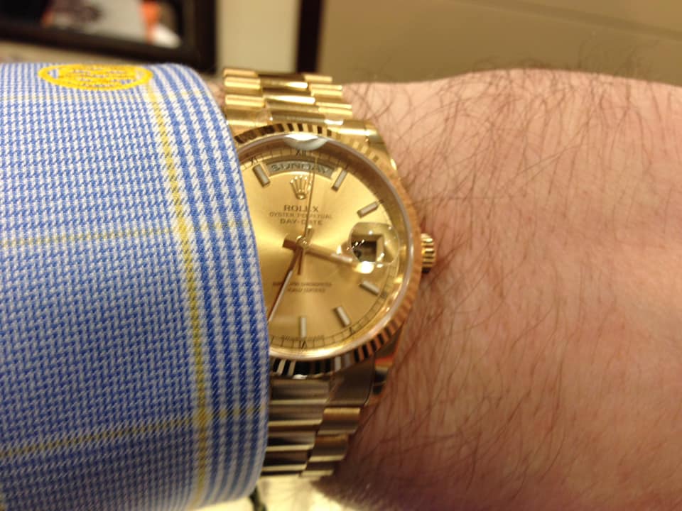 Rolex Day-Date II 41mm Champagne Dial 218238 photo review