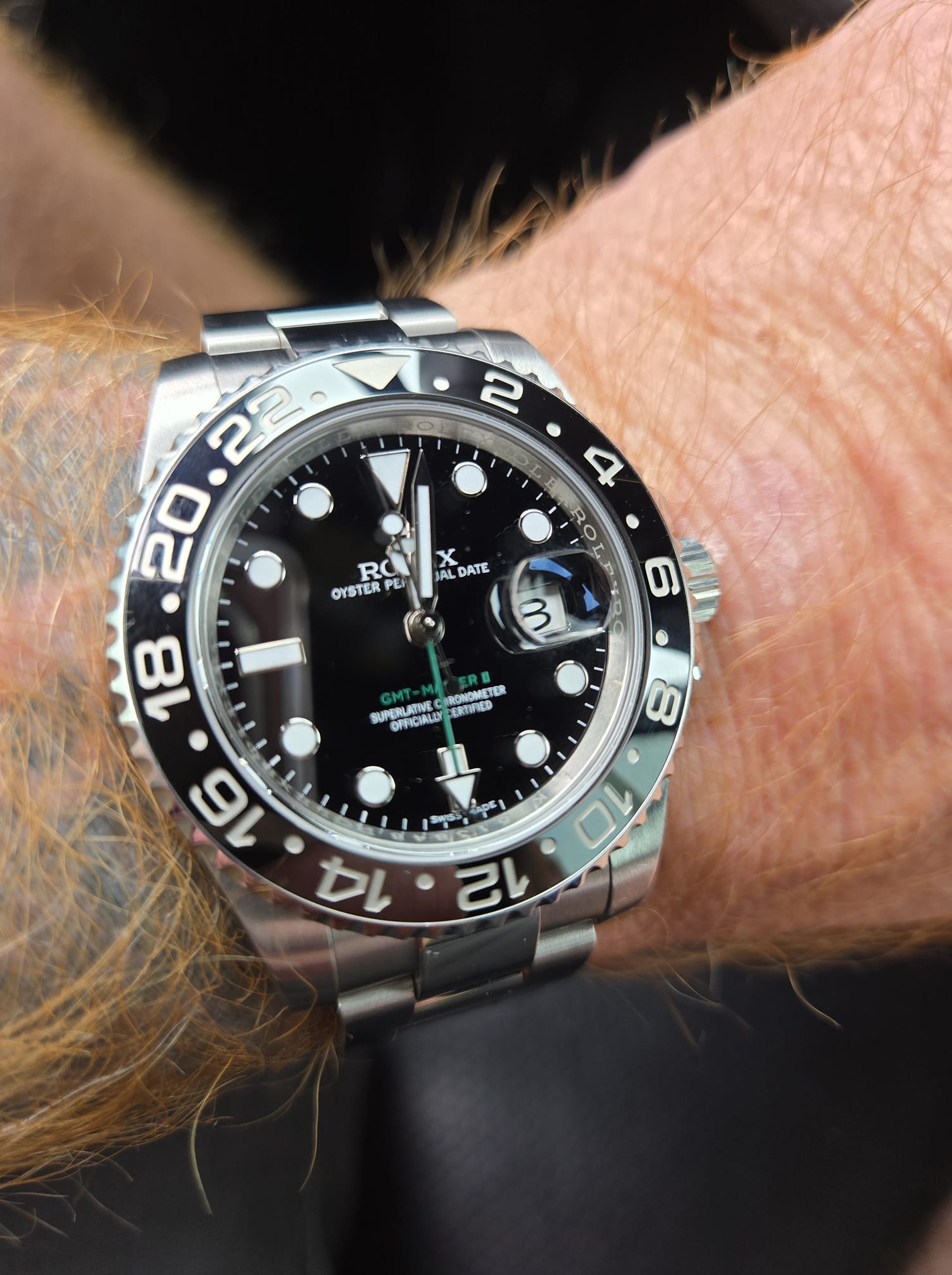 Superclone Rolex GMT-Master II 40mm Black Dial 116710 photo review