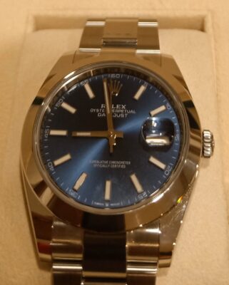 Rolex Datejust Blue Dial 126334 Oyster 41 mm photo review