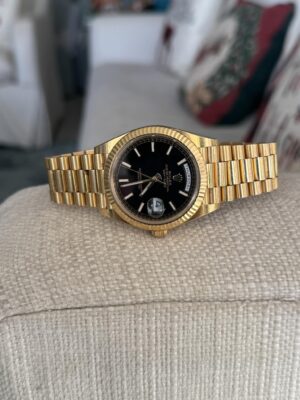Rolex Day-Date Black Dial 18038 36 mm photo review