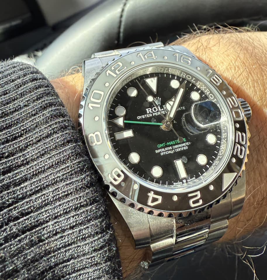 Superclone Rolex GMT-Master II 126710GRNR "Bruce Wayne" Oyster 2024 photo review