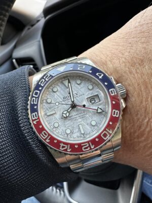 Click to view full screen Rolex GMT-Master II Meteorite Dial 126719BLRO "Superman" photo review