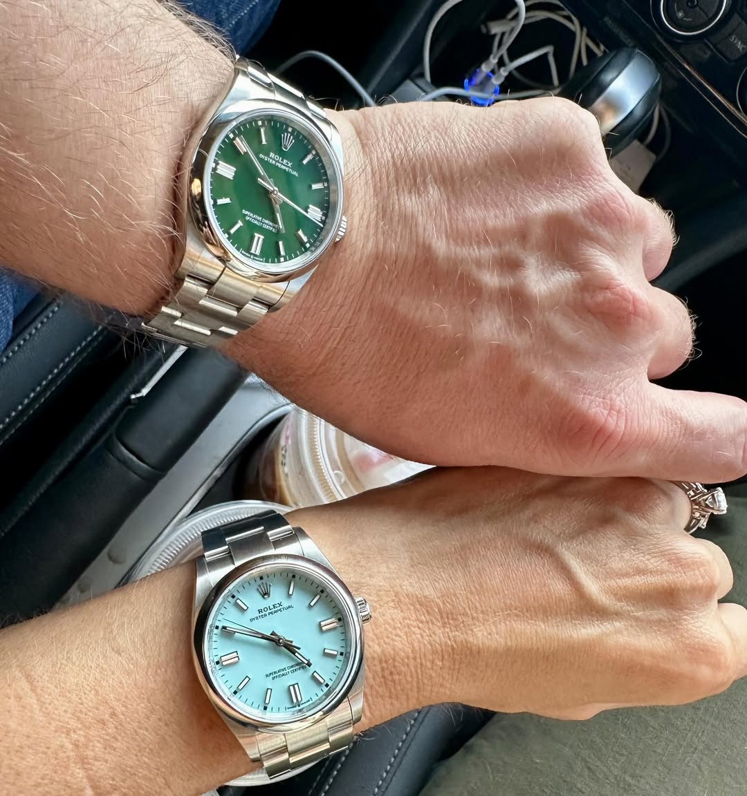 Rolex Oyster Perpetual 41mm Green Dial 124300 photo review