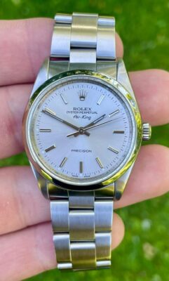 Rolex Air-King Silver Dial 14000M photo review