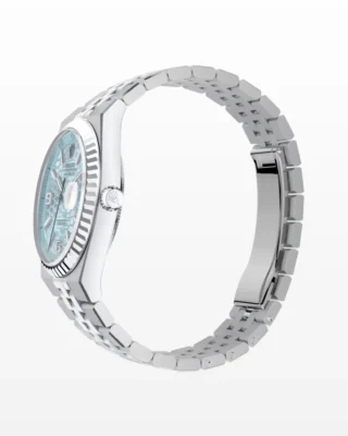 Replica Rolex Land-Dweller 36 mm platinum Angle Detail