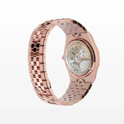 Replica Rolex Land-Dweller 36 mm Everose gold and diamonds Profile Shot