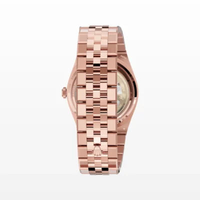 Replica Rolex Land-Dweller 40 mm Everose gold and diamonds Design Element
