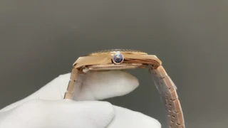 Replica Rolex Land-Dweller 40 mm Everose gold Profile Shot