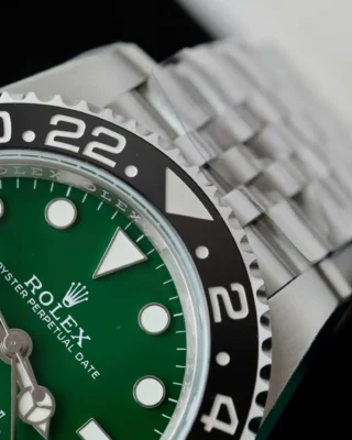 Superclone Rolex GMT-Master II 126729VTNR Jubilee “Absinthe” Style Perspective