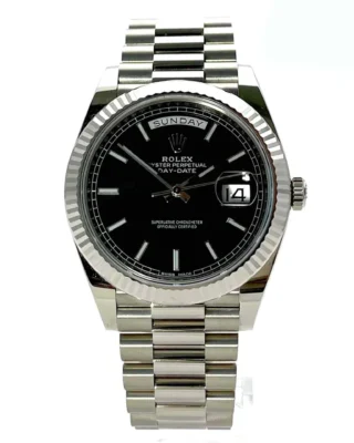 Superclone Rolex Day-Date 40mm Black Dial 228239