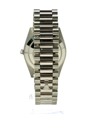 Superclone Rolex Day-Date Black Dial 228239 Angle Detail