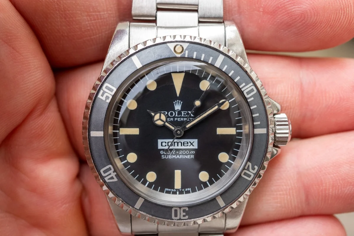Rolex Comex in hand