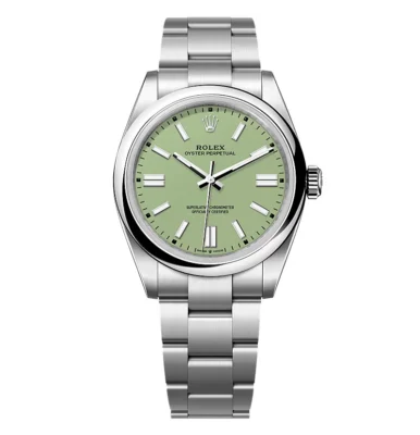 Superclone Rolex Oyster Perpetual 277200 Pistachio Dial - 41 mm