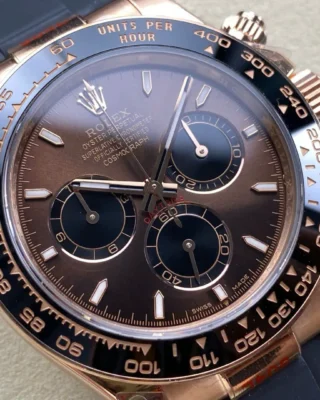 Superclone Rolex Daytona 126515LN Bright Chocolate Dial Angle Detail