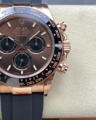 Superclone Rolex Daytona 126515LN Bright Chocolate Dial Close-Up Focus