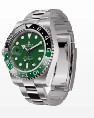 Superclone Rolex GMT-Master II 126729VTNR Oyster “Absinthe” Angle Detail