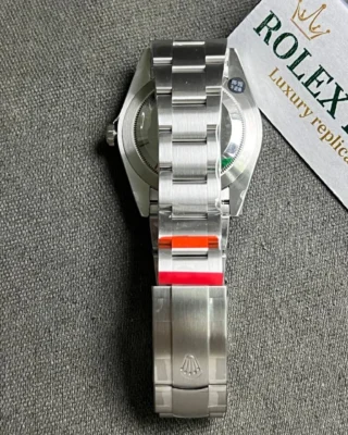 Superclone Rolex Oyster Perpetual 277200 Pistachio Dial Angle Detail