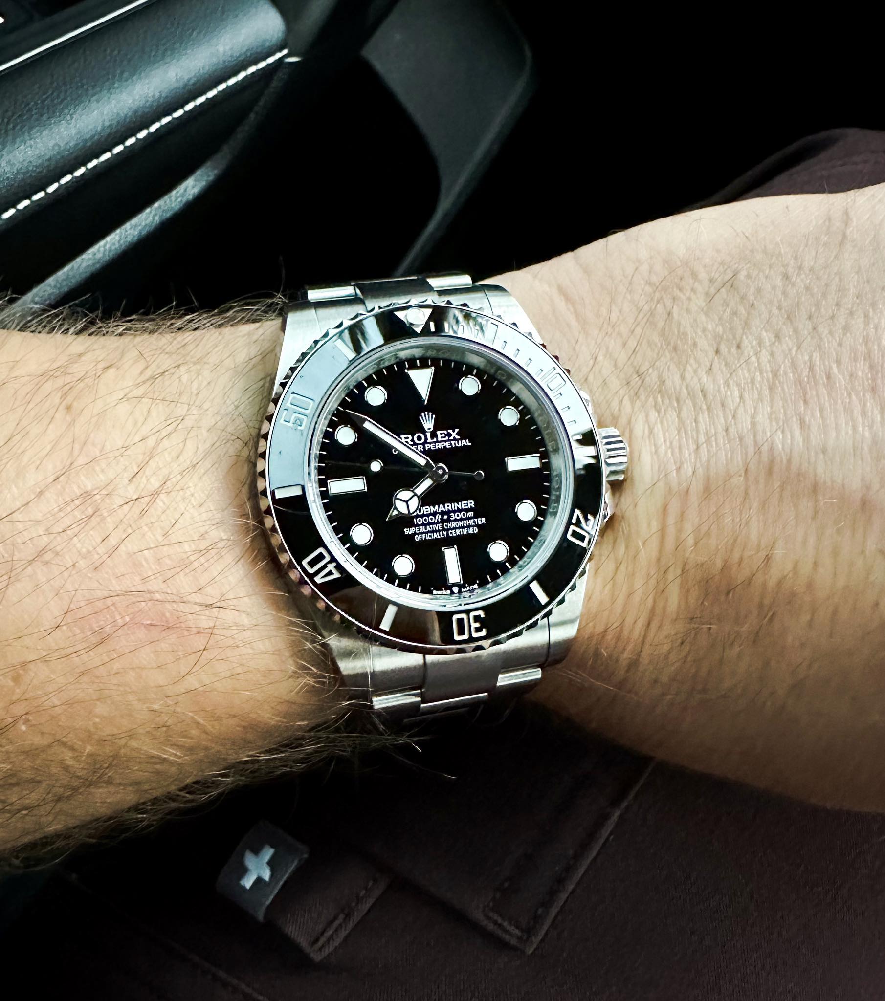 Click to view full screen Superclone Rolex Submariner 41mm Black Dial 124060 No-Date photo review