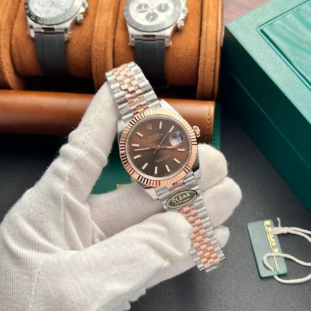 Superclone Rolex Datejust 41 mm Chocolate Dial 126331 Jubilee - Image 7